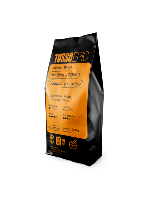Specialty Espresso TUSSO Epic Arabica 100% 250g in beans